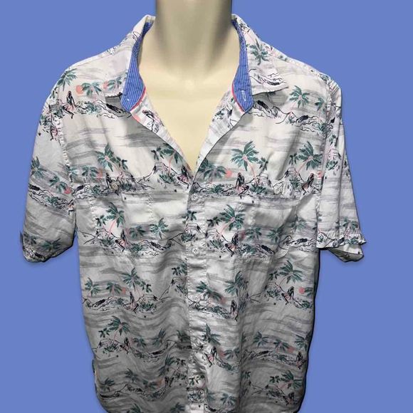 Tommy Bahama Hawaiian Girls Shirt Size XL - Picture 2 of 5
